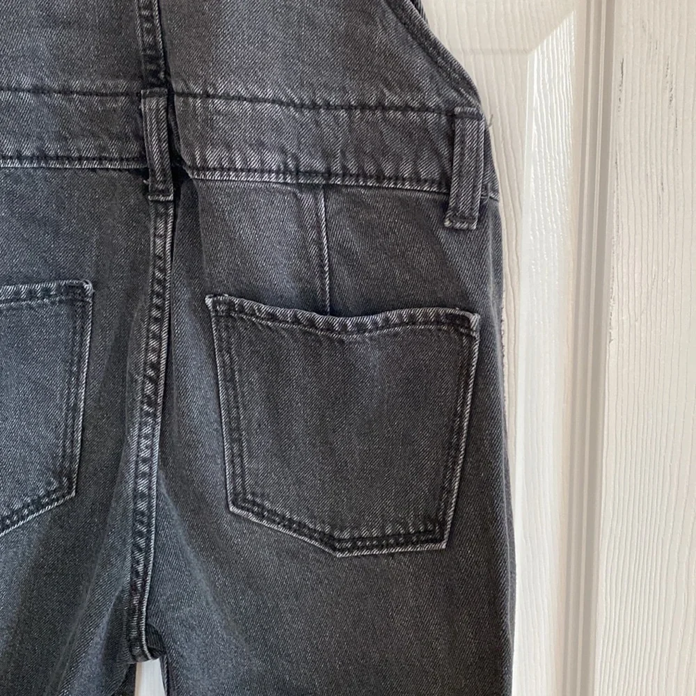 Old Navy girls distressed overalls